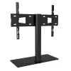 Techly ICA-LCD S07L supporto TV, 32-65 pollici (81-165,1 cm), 45 kg, VESA 600x400, base in vetro temperato, nero