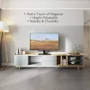 Techly ICA-LCD S07L supporto TV, 32-65 pollici (81-165,1 cm), 45 kg, VESA 600x400, base in vetro temperato, nero