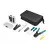 Set di utensili per rete DIGITUS - tester LAN crimpatrice utensile da taglio e spellatura utensile di inserimento borsa 12 pezzi