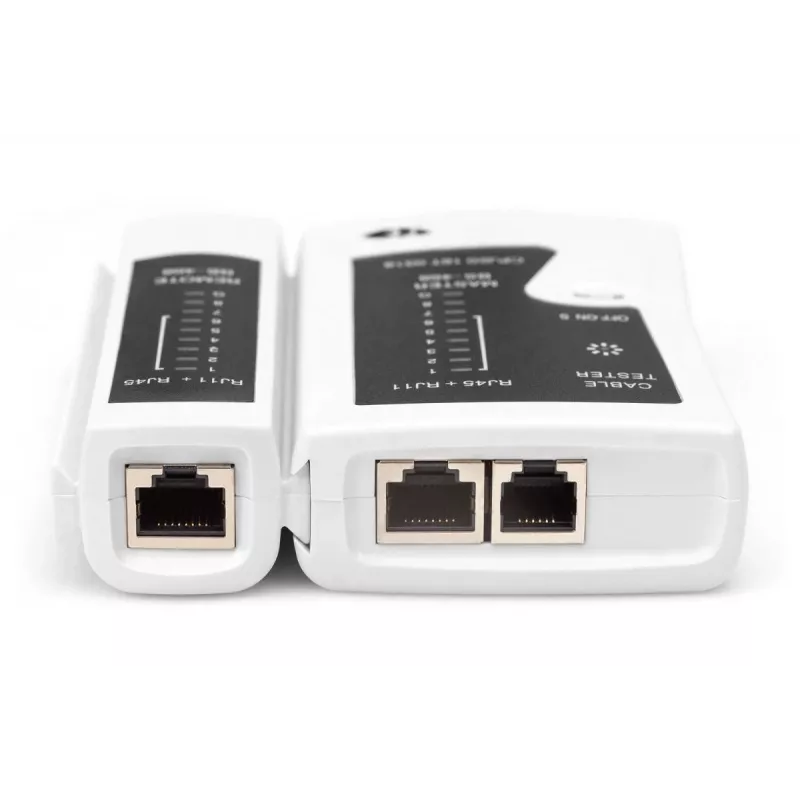 Set di utensili per rete DIGITUS - tester LAN crimpatrice utensile da taglio e spellatura utensile di inserimento borsa 12 pezzi