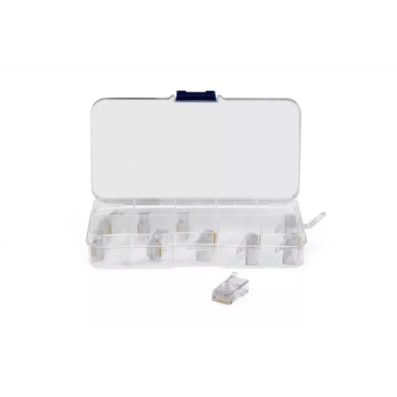 Set di utensili per rete DIGITUS - tester LAN crimpatrice utensile da taglio e spellatura utensile di inserimento borsa 12 pezzi