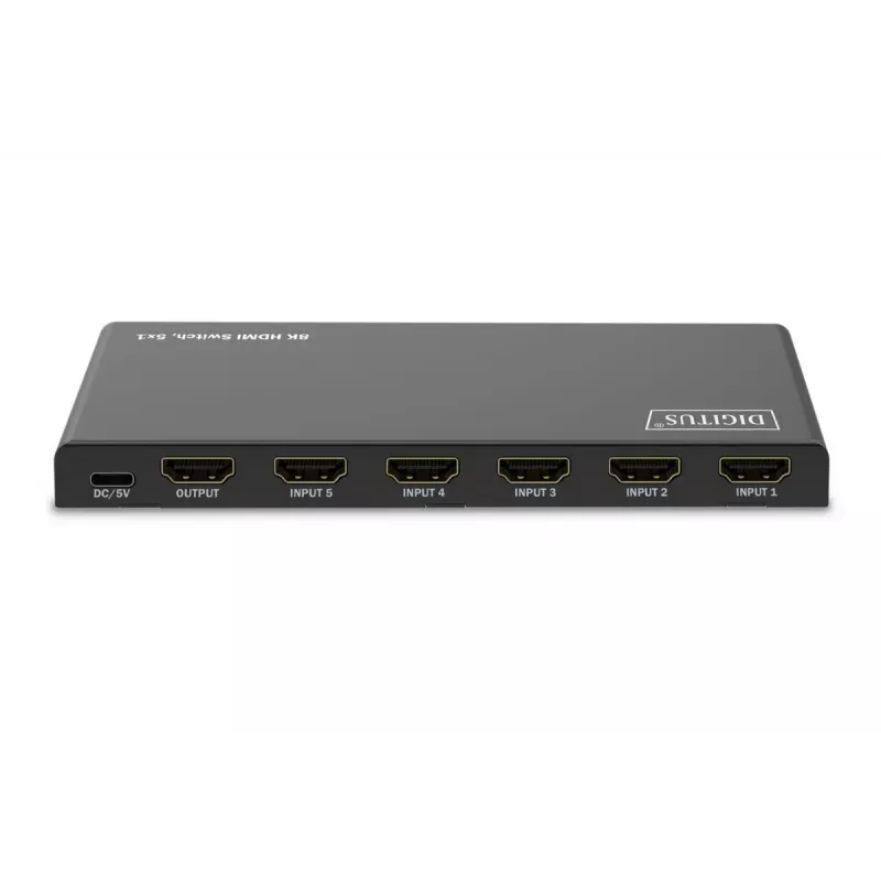 Switch HDMI DIGITUS 5x1. 8K/60Hz (4:4:4). HDR. HDCP2.3
