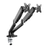 Techly ICA-LCD 462B braccio per monitor da scrivania, molla a gas, 17-32 pollici (43,2-81,3 cm), 9 kg, VESA 75x75/100x100, nero