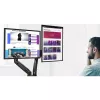 Techly ICA-LCD 462B braccio per monitor da scrivania, molla a gas, 17-32 pollici (43,2-81,3 cm), 9 kg, VESA 75x75/100x100, nero