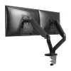 Techly ICA-LCD 462B braccio per monitor da scrivania, molla a gas, 17-32 pollici (43,2-81,3 cm), 9 kg, VESA 75x75/100x100, nero