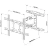 Techly 40-65 supporto a parete per TV LCD ultra sottile Full Motion nero ICA-PLB 171L