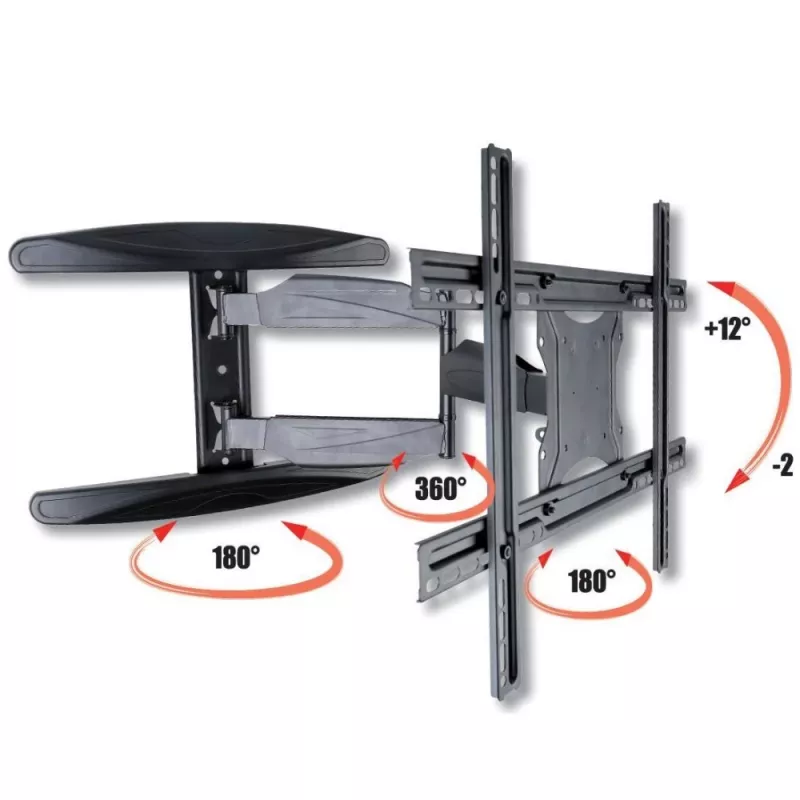 Techly 40-65 supporto a parete per TV LCD ultra sottile Full Motion nero ICA-PLB 171L