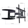Techly 40-65 supporto a parete per TV LCD ultra sottile Full Motion nero ICA-PLB 171L