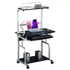 Techly scrivania per computer compatta multifunzione, nero lucido ICA-TB 7800BK