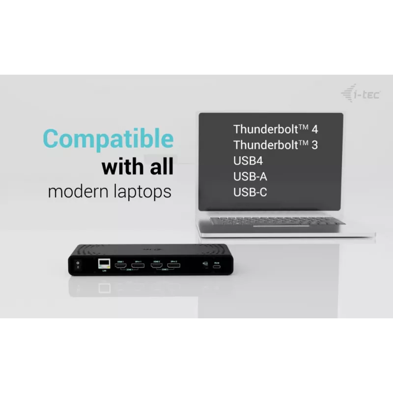 i-tec docking station universale Dual 4K Display + Power Delivery 85W