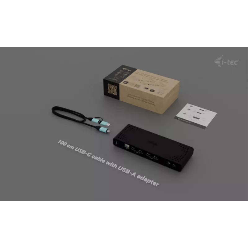 i-tec docking station universale Dual 4K Display + Power Delivery 85W
