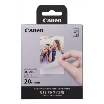 Canon XC-20L, stampa a sublimazione termica, 5,4 x 8,5 cm, 20 pz.