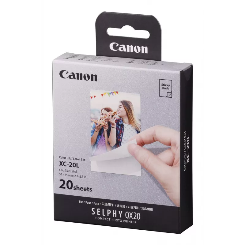 Canon XC-20L, stampa a sublimazione termica, 5,4 x 8,5 cm, 20 pz.