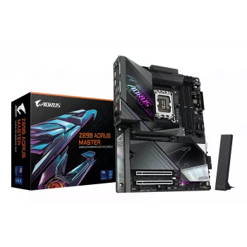 Scheda madre GIGABYTE Z890 AORUS MASTER - Supporta CPU Intel Core Ultra (Serie 2), VRM 18+1+2 fasi, fino a 9500 MHz DDR5 (OC), 2x PCIe 5.0 + 3x PCIe 4.0, Wi-Fi 7, 10GbE LAN, Thunderbolt 4