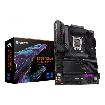 Scheda madre GIGABYTE Z890 AORUS ELITE WIFI7, chipset Intel Z890, LGA 1851, ATX, DDR5, 4x DIMM, 4x M.2, Wi‑Fi 7, 2,5Gb LAN