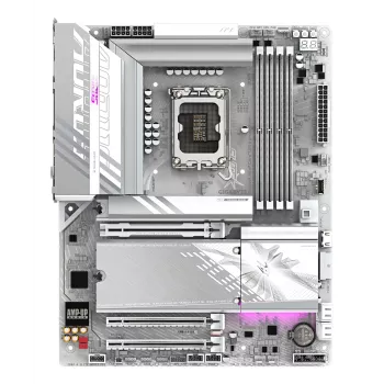 Scheda madre GIGABYTE Z890 AORUS ELITE WIFI7 ICE - Supporta CPU Intel Core Ultra (Serie 2), VRM 16+1+2 fasi, fino a 8800MHz DDR5 (OC), 1xPCIe 5.0 + 3xPCIe 4.0, Wi-Fi 7, 2.5GbE LAN, Thunderbolt 4