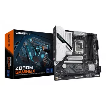 Scheda madre GIGABYTE Z890M GAMING X - Supporta CPU Intel Core Ultra (Serie 2), VRM 8+1+2 fasi, fino a 8800MHz DDR5 (OC), 1xPCIe 5.0 + 2xPCIe 4.0, 2.5GbE LAN, USB 3.2 Gen 1