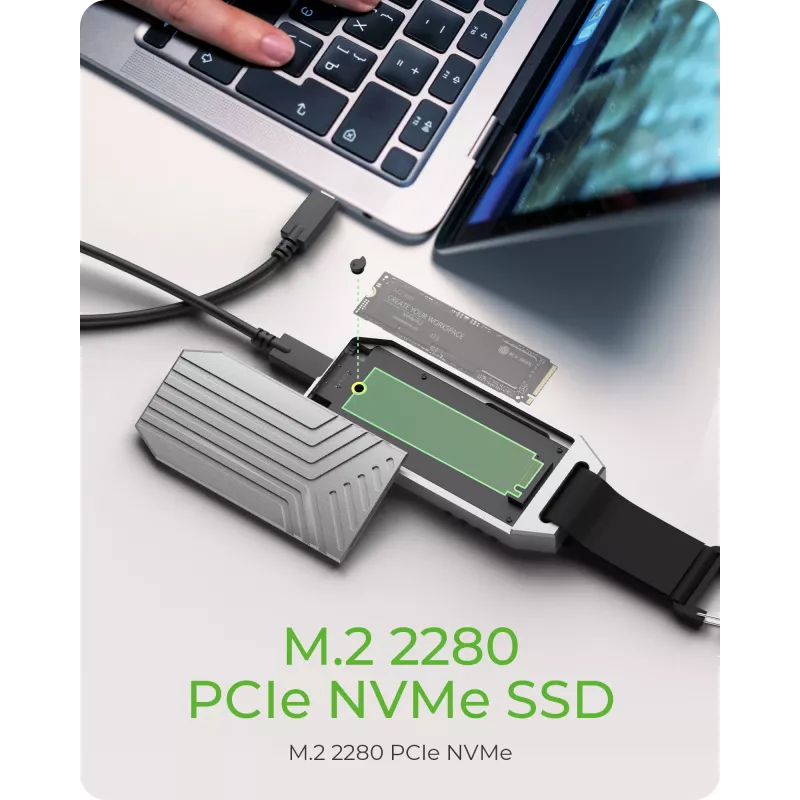 Case per SSD ICY BOX IB-1919M-C42 argento M.2