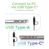 ICY BOX IB-180MS-C31 USB 3.2 Gen 2 (3.1 Gen 1) Type-C nero
