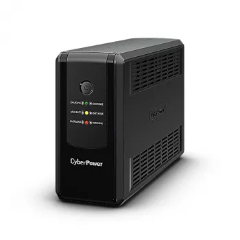 Gruppo di continuità CYBERPOWER UT650EG, UPS Line-Interactive, 0,65 kVA (360 W), 3x uscite Type-F, AVR, tensione di uscita sinusoidale