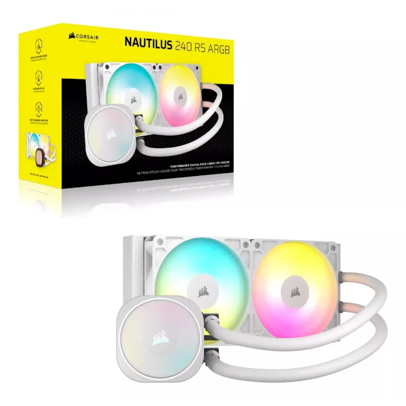 Dissipatore CPU a liquido CORSAIR Nautilus 240 RS ARGB All-in-One bianco