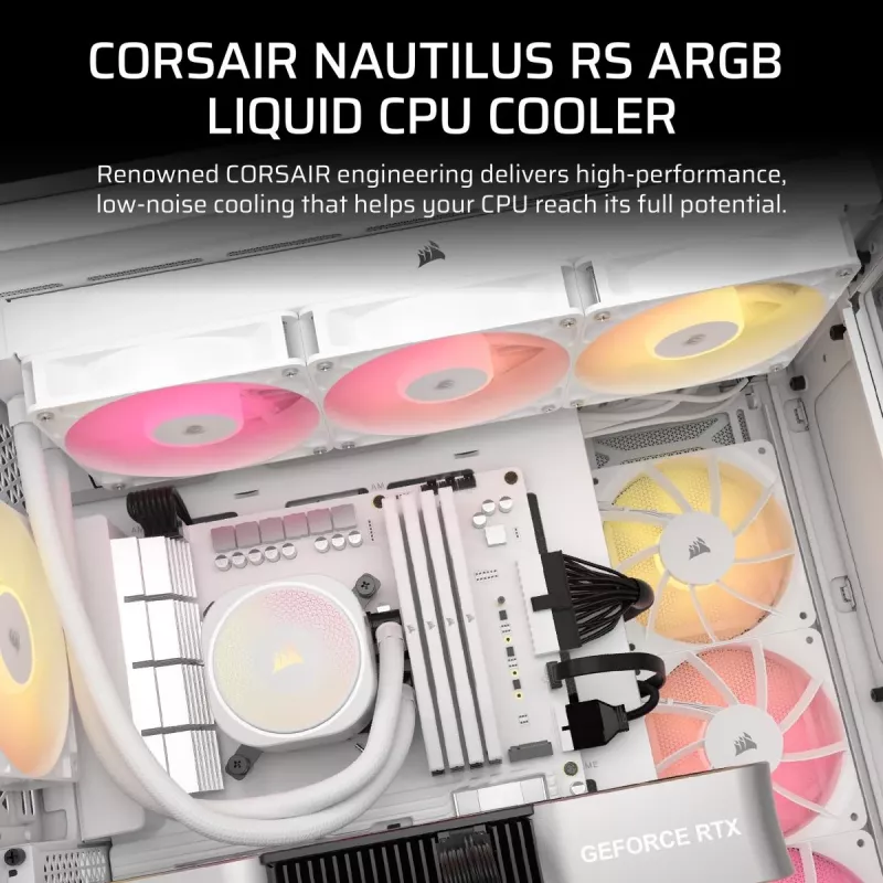 Dissipatore CPU a liquido CORSAIR Nautilus 240 RS ARGB All-in-One bianco