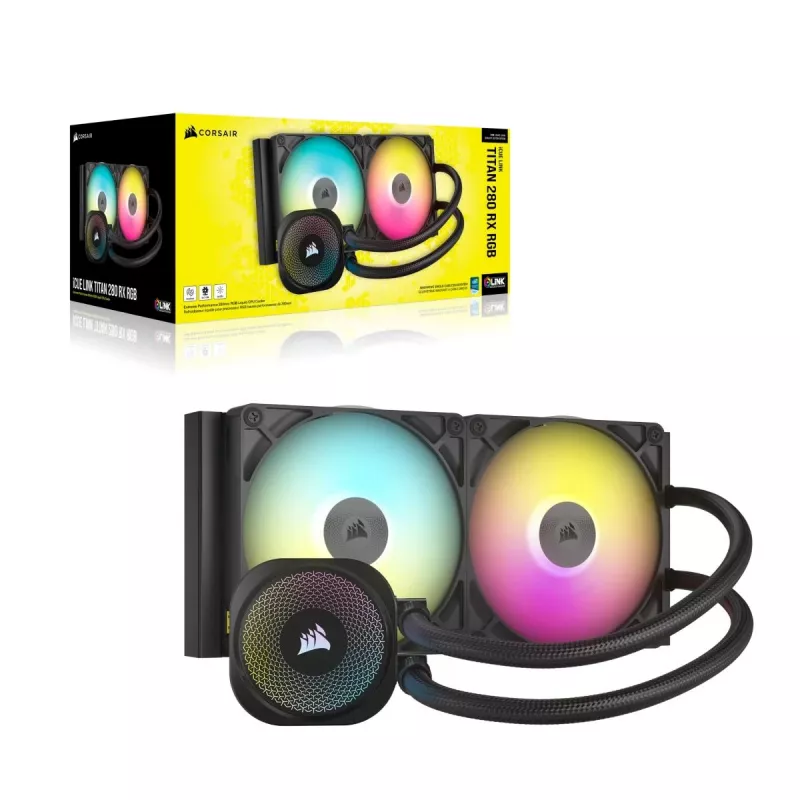 Dissipatore CPU CORSAIR - Icue Link Titan 280 Rx RGB Aio dissipatore a liquido