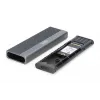 Case per disco fisso USB DIGITUS - NVMe + SATA 10 Gbit/s (NVMe) 6 Gbit/s (SATA) USB 3.1 Gen2 alluminio senza attrezzi