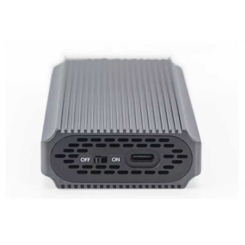 Case per disco fisso USB M.2 Digitus SSD esterno NVMe 40Gbps USB 4.0 alluminio senza attrezzi DA-71158