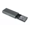 Case per disco fisso USB M.2 Digitus SSD esterno NVMe 40Gbps USB 4.0 alluminio senza attrezzi DA-71158