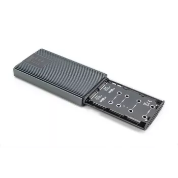 Stazione di clonazione NVMe DIGITUS - NVMe 20Gbits USB 3.2 Gen2 alluminio senza attrezzi