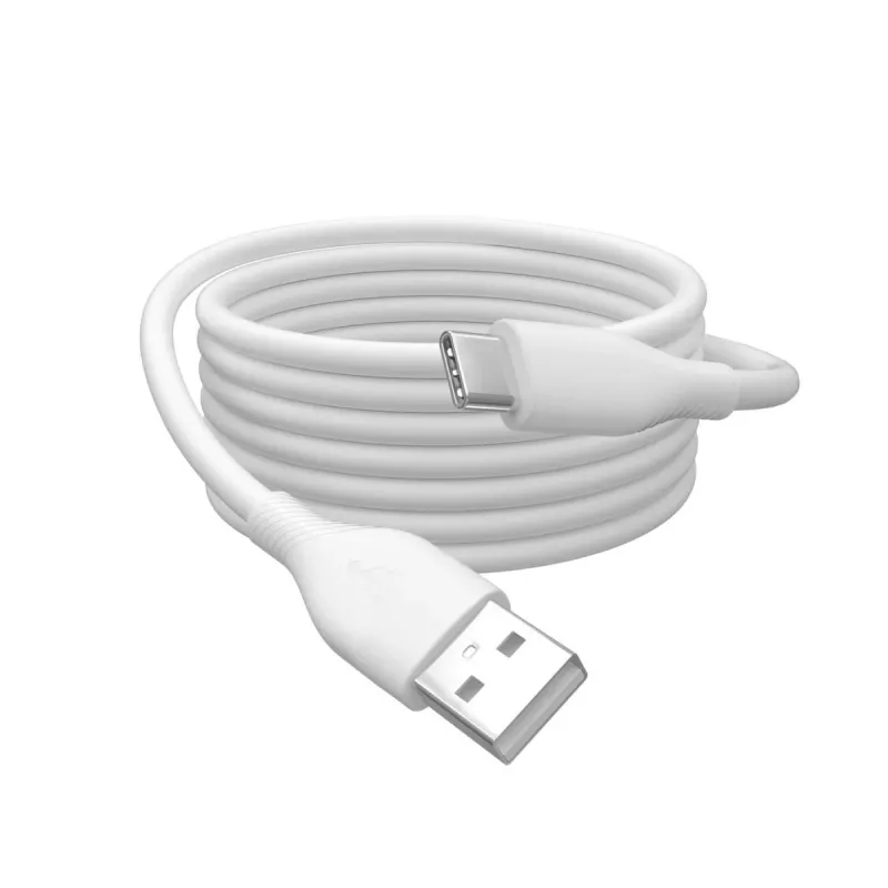 Cavo di ricarica in silicone USB-C DIGITUS USB-A – USB-C USB 2.0 60W – 50 cm bianco