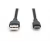 Cavo di ricarica in silicone USB-C DIGITUS USB-A - USB-C USB 2.0 60W - 1m nero