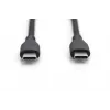 Cavo di ricarica in silicone USB-C DIGITUS USB-C - USB-C USB 2.0 60W - 50cm nero