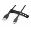 Cavo di ricarica in silicone USB-C DIGITUS USB-A - USB-C USB 2.0 60W - 2m nero