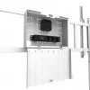 Neomounts MOVE Go XL FL50-575WH1 carrello portatv, 65-110 pollici, max 125 kg, VESA 100x100-1100x600, altezza regolabile 129-139 cm, bloccabile, installazione rapida, certificato TÜV, bianco