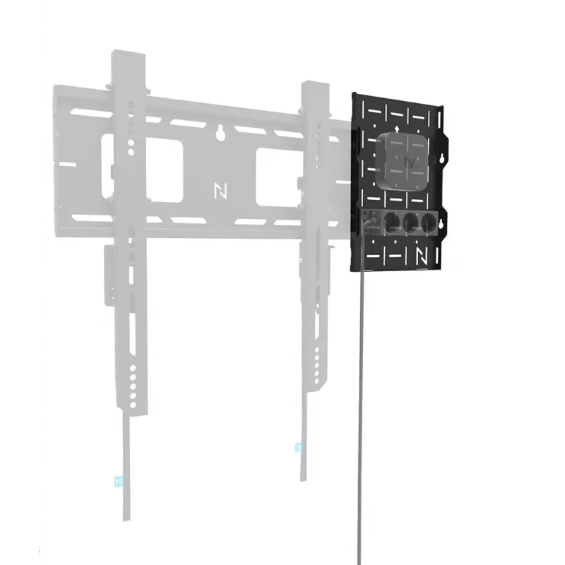 Neomounts AWL05-750BL AV-Hardware-Rack - universale, rack AV, parete, 10 kg, nero, acciaio, 204 mm