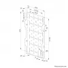 Neomounts AWL05-750BL AV-Hardware-Rack - universale, rack AV, parete, 10 kg, nero, acciaio, 204 mm