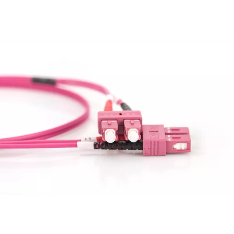 DIGITUS DK-2522-03/3 cavo patch in fibra ottica, da SC a SC multimodale OM3 50/125 µm, Duplex, 3 m