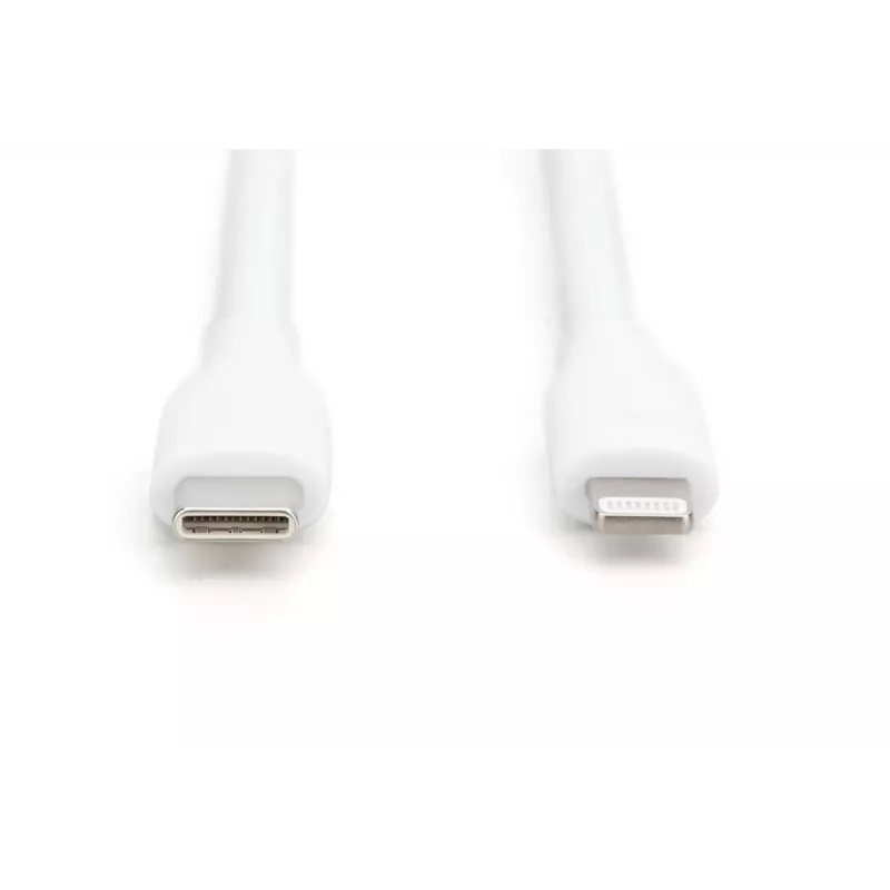 Digitus cavo di collegamento in silicone Lightning USB-C – Lightning 1 m bianco 60 W 3 A