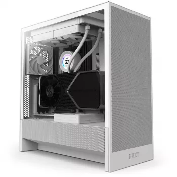 NZXT case CPU H7 Flow 2024 mid tower airflow ATX bianco