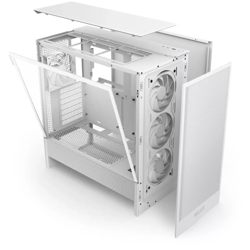 Case NZXT H5 Flow 2024 Midi Tower, bianco