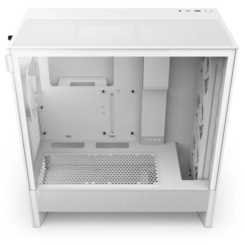 Case NZXT H5 Flow RGB 2024 Midi Tower, bianco