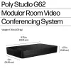 HP Poly Studio G62 sistema di videoconferenza con kit piastre di montaggio