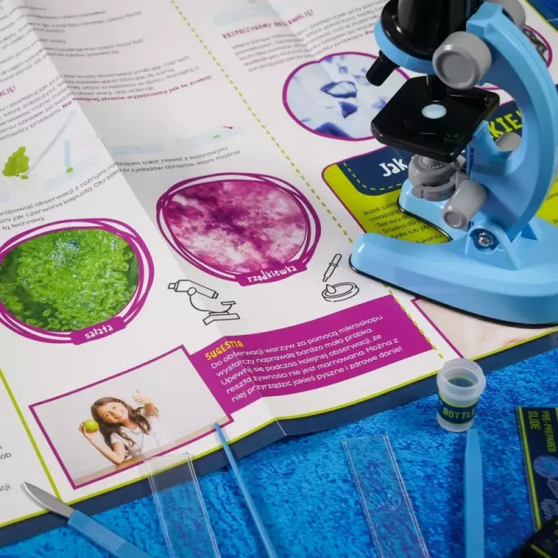 Microscopio didattico Liscianigiochi Im A Genius 304-PL97388 — set ottico per bambini con ingrandimento per imparare