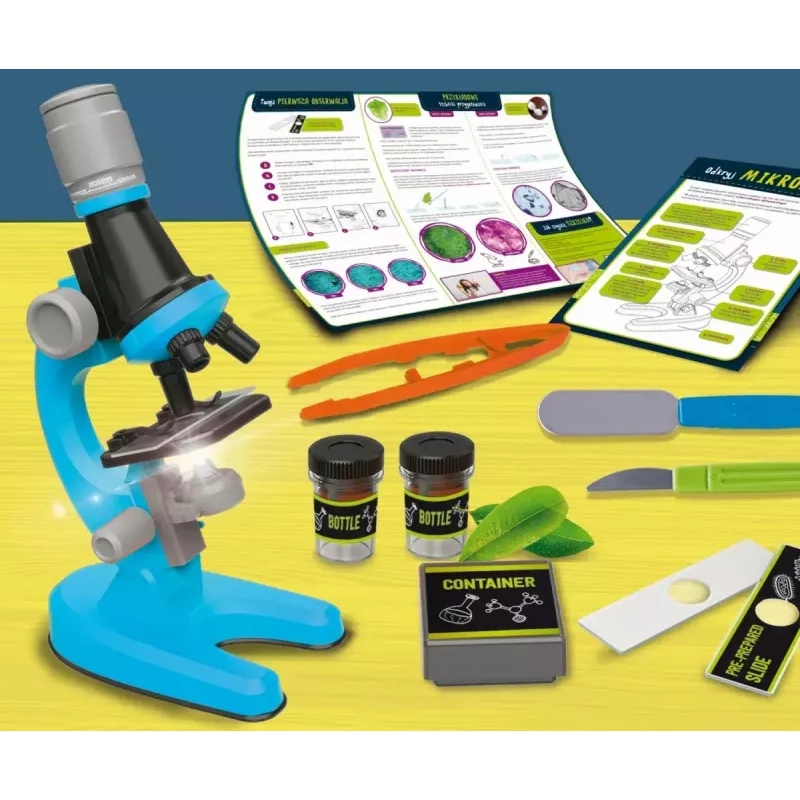 Microscopio didattico Liscianigiochi Im A Genius 304-PL97388 — set ottico per bambini con ingrandimento per imparare