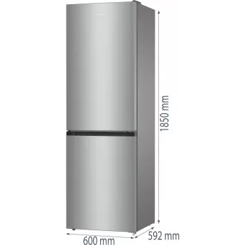 Gorenje NRK61CS2XL4 libera installazione 300 L grigio