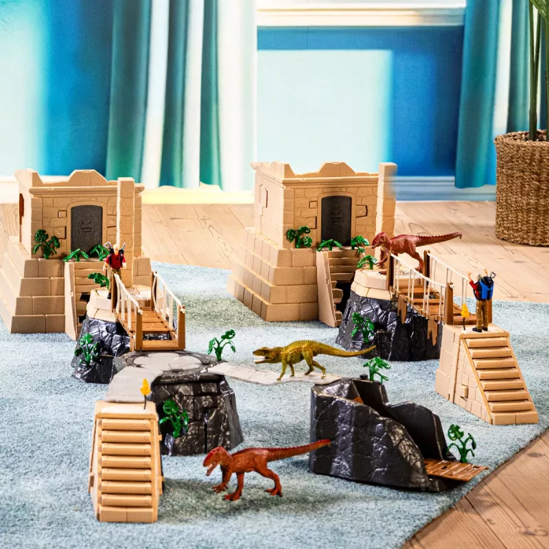 Action/Abenteuer Schleich Eroberung des Dino-Tempels Mega-Set multicolore