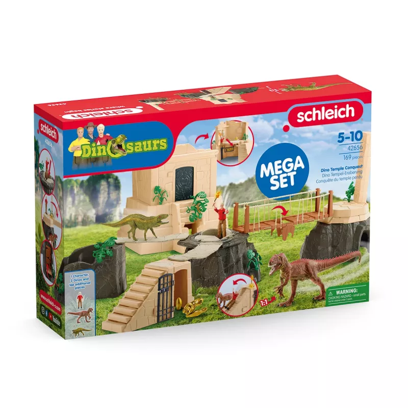 Action/Abenteuer Schleich Eroberung des Dino-Tempels Mega-Set multicolore