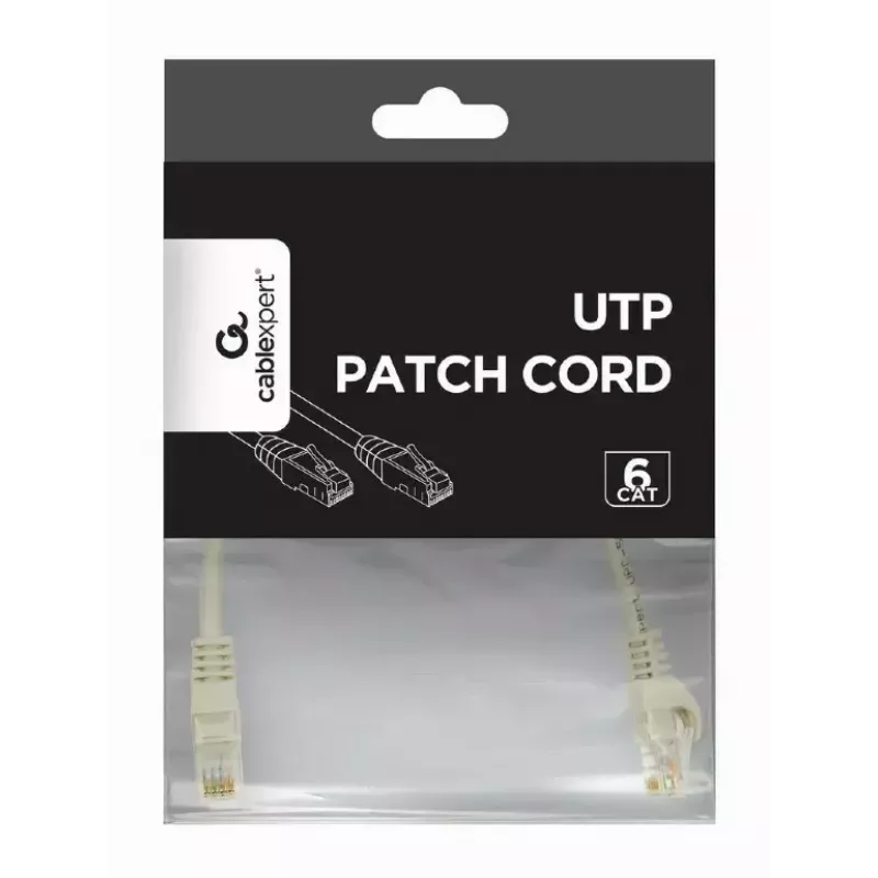 Cavo patch GEMBIRD PP6U-CU-0.25M RJ45 Cat.6 0,25 m grigio